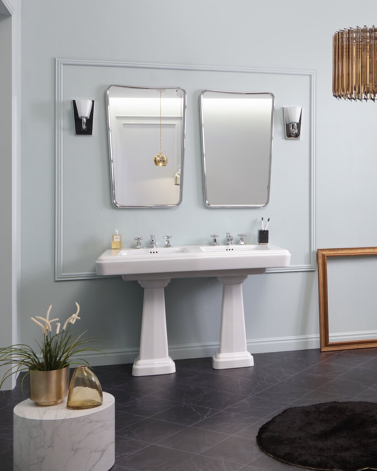 Bleu Provence - So Fifties Doppel-Waschbecken