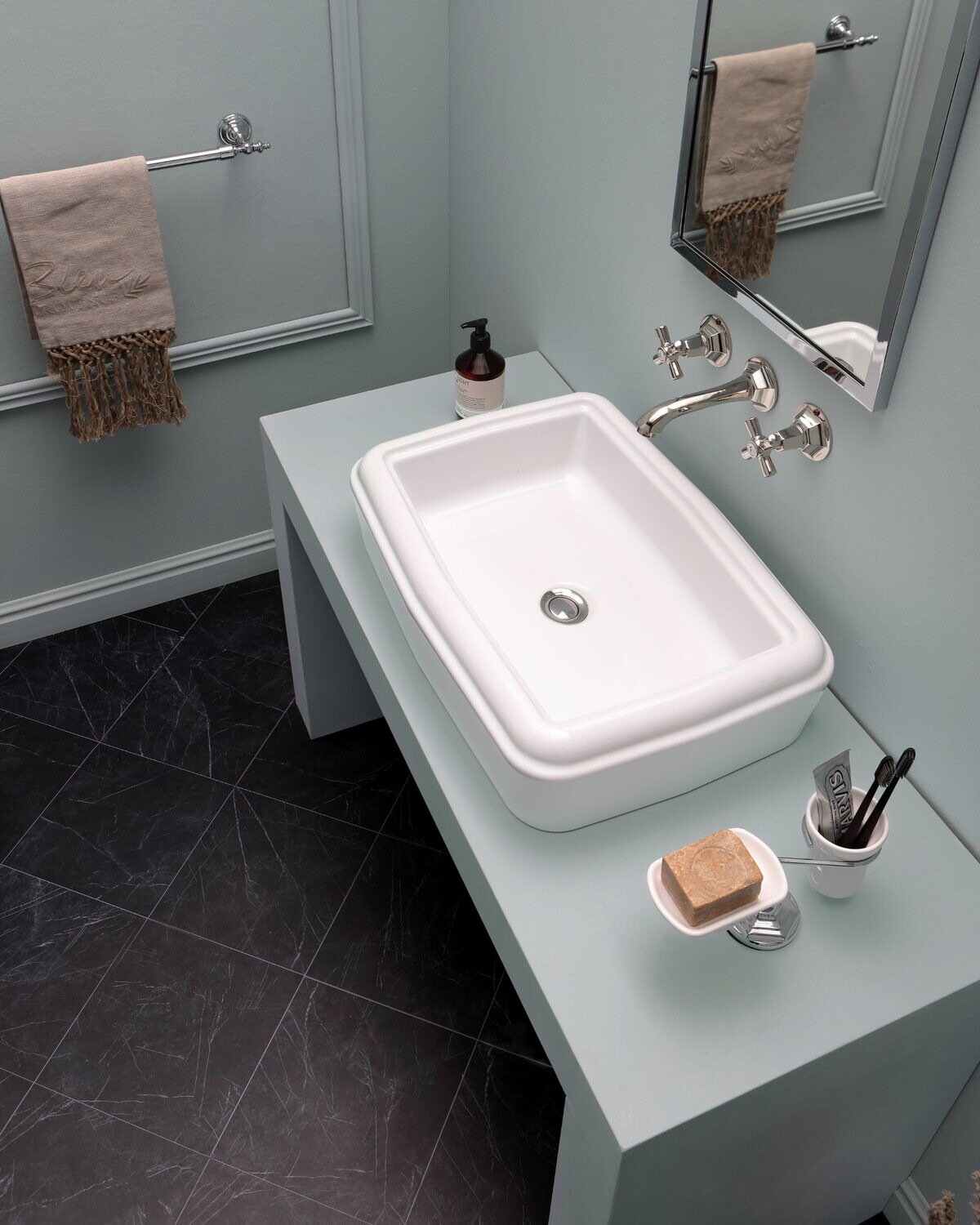 Bleu Provence - So Fifties Waschbecken - Countertop