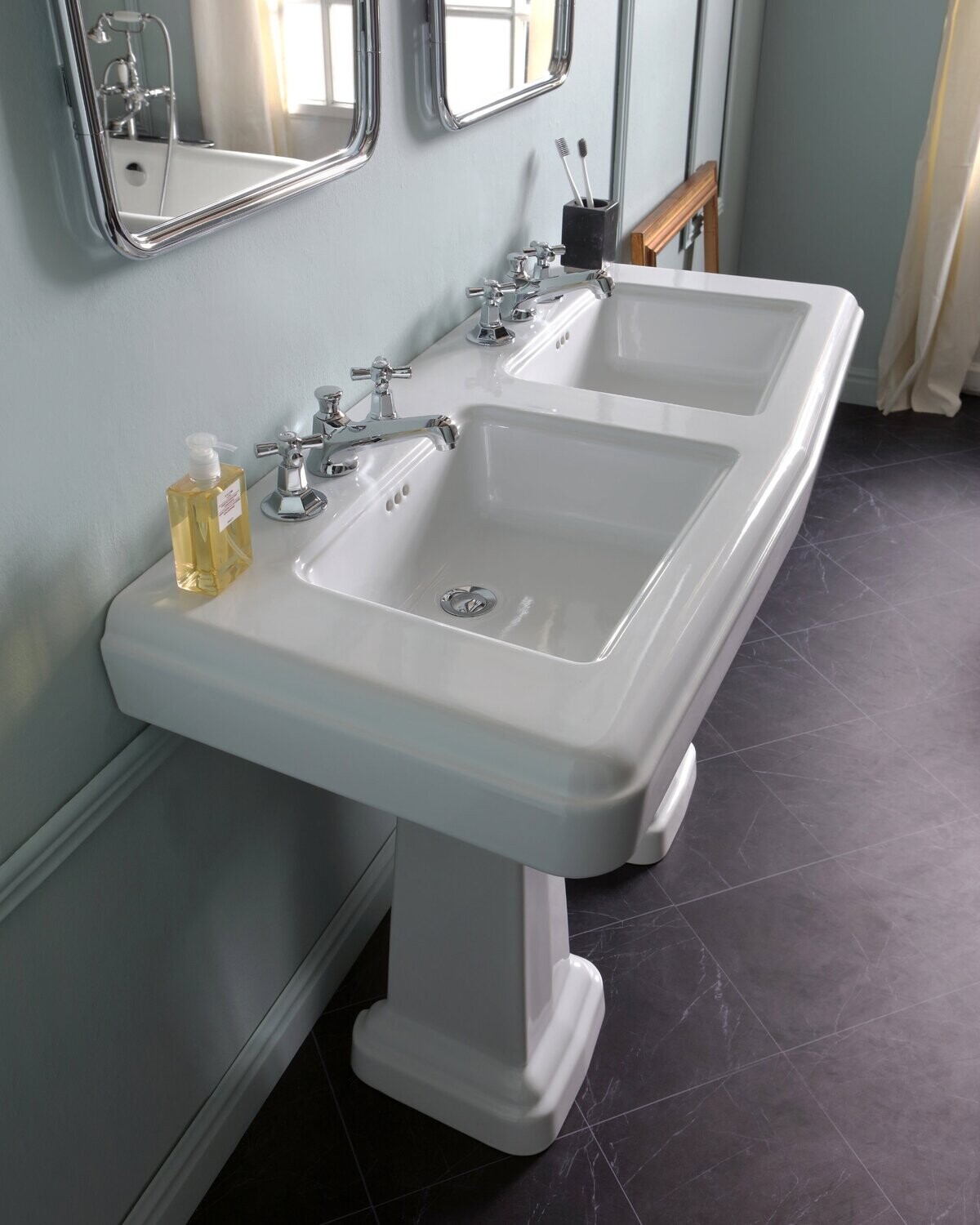 Bleu Provence - So Fifties Doppel-Waschbecken