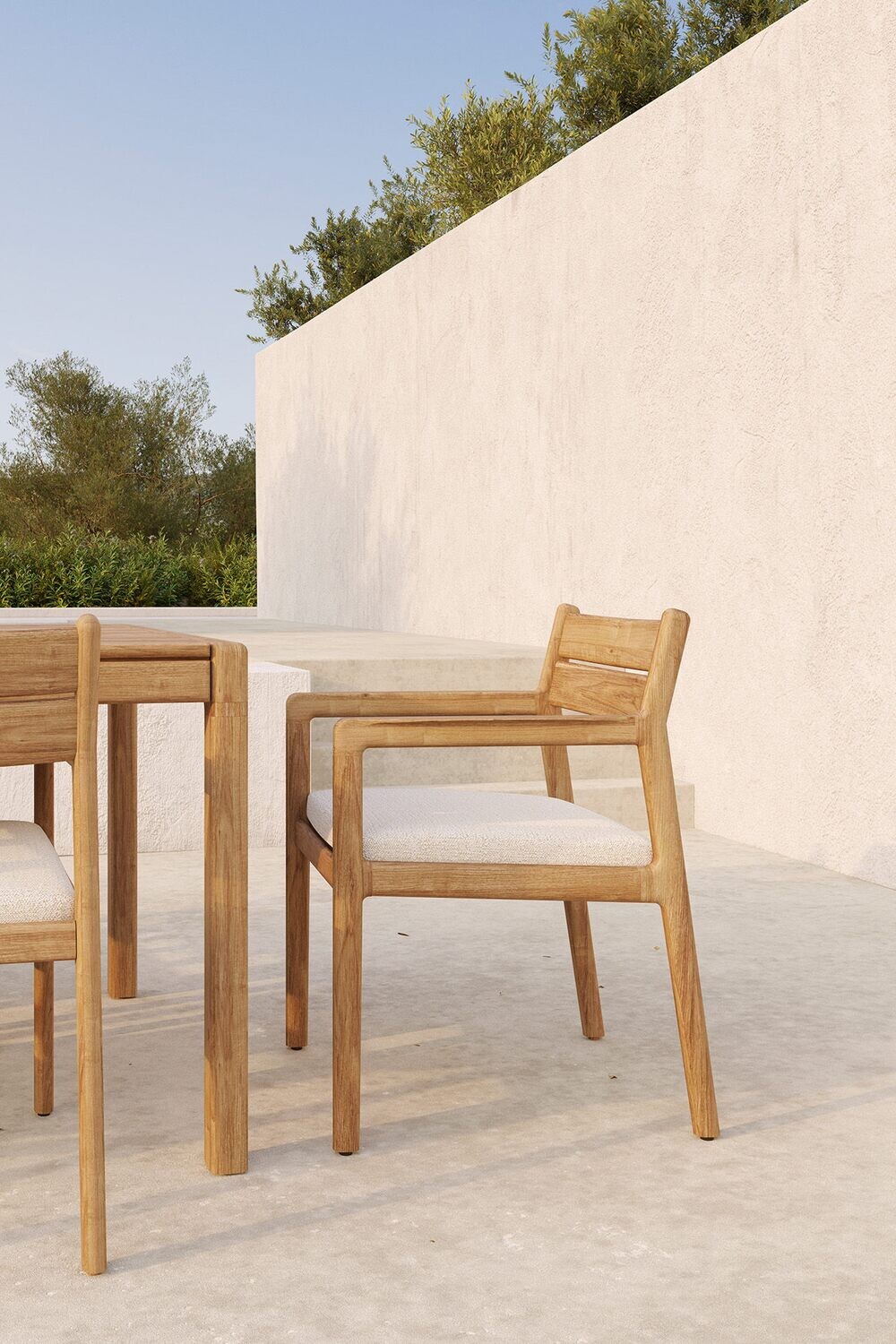 Ethnicraft - Jack Stuhl Outdoor, mit Armlehne - Teak