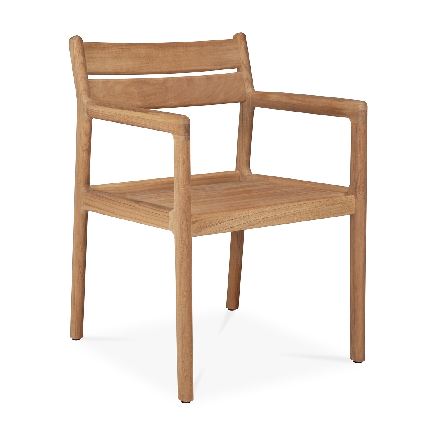 Ethnicraft - Jack Stuhl Outdoor, mit Armlehne - Teak, Kissen: Kein Kissen