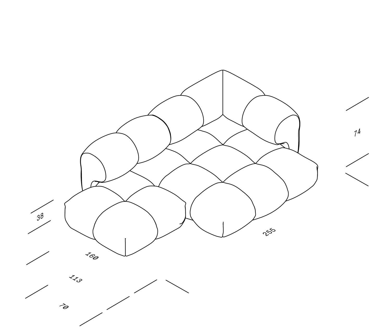 OUT - SANDER Sofa - Design 06