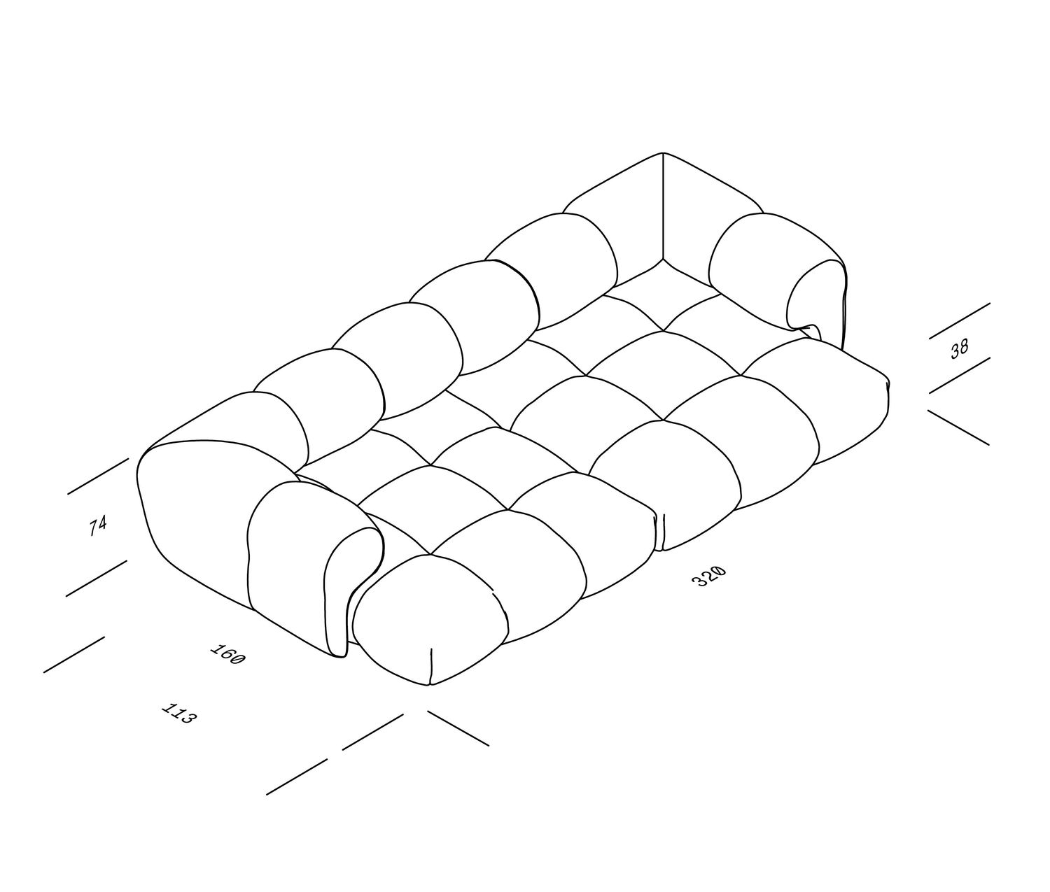 OUT - SANDER Sofa - Design 08
