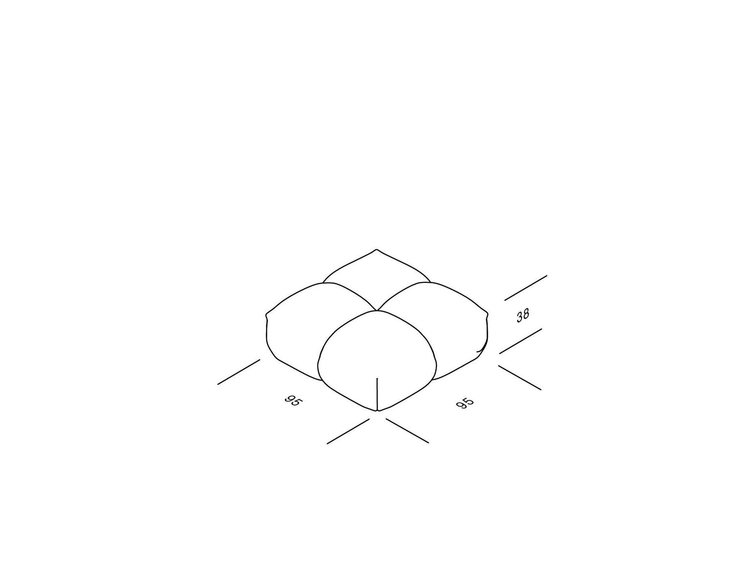 OUT - SANDER Sofa - Pouf