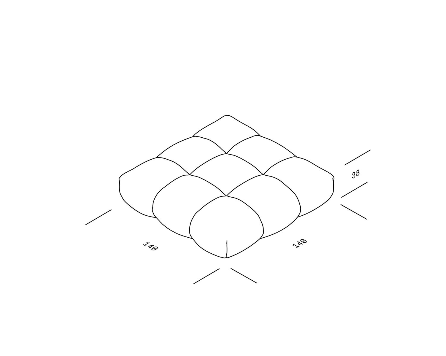 OUT - SANDER Sofa - Pouf
