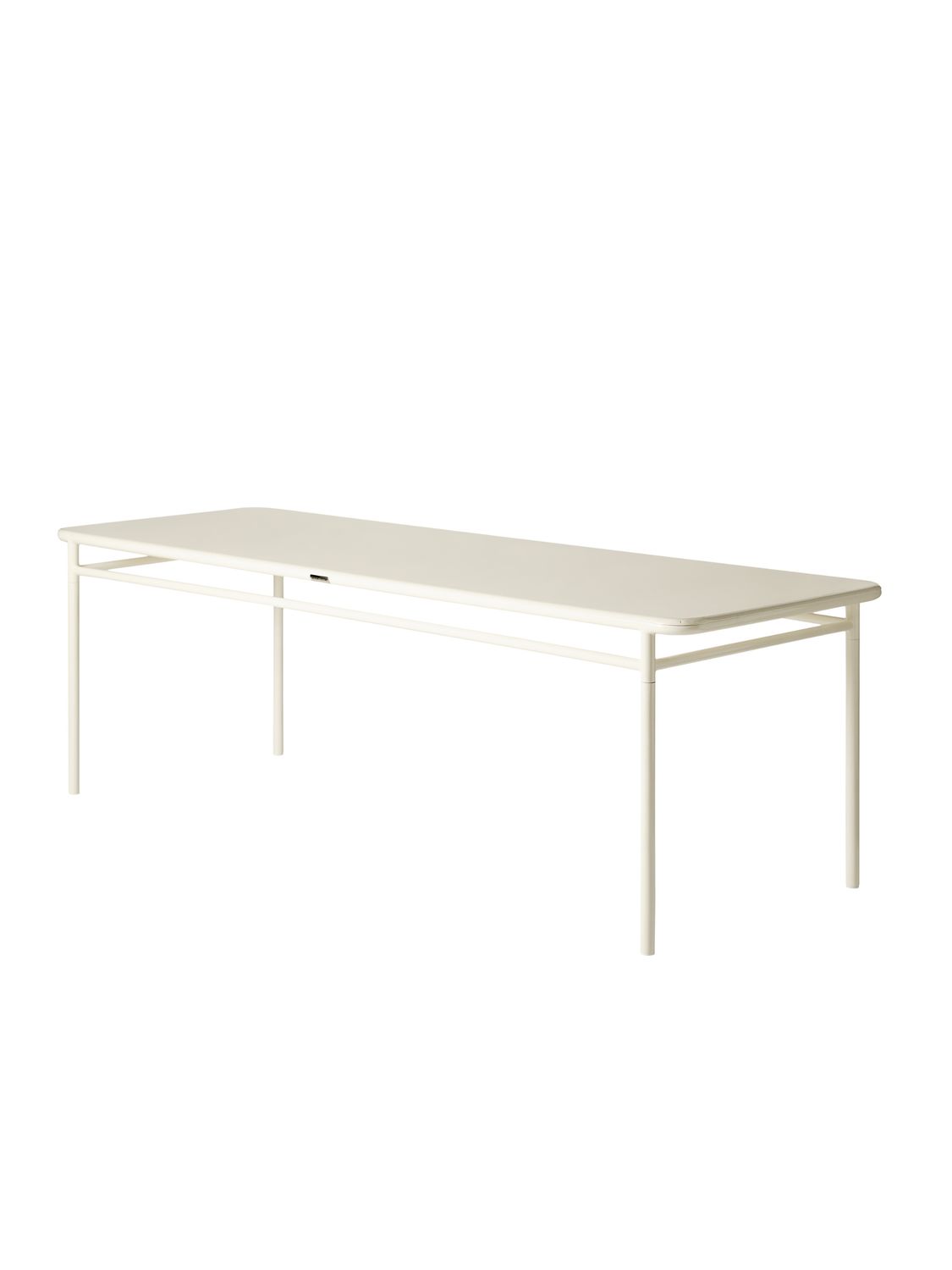 Tolix - Tisch T37, Farbe: Blanc perlé