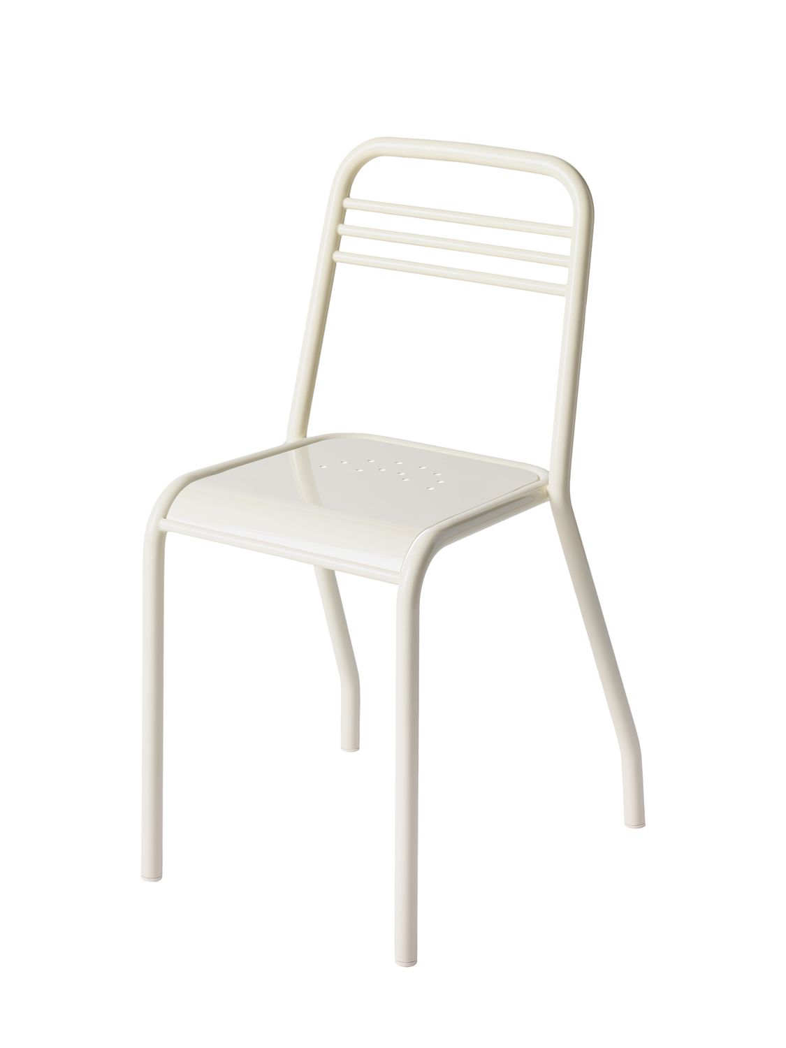 Tolix - Stuhl UD, Farbe: Blanc perlé