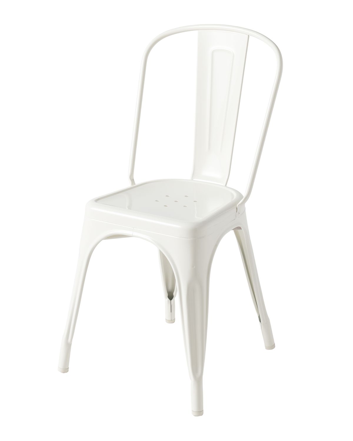 Tolix - Stuhl A, Farbe: Blanc pur