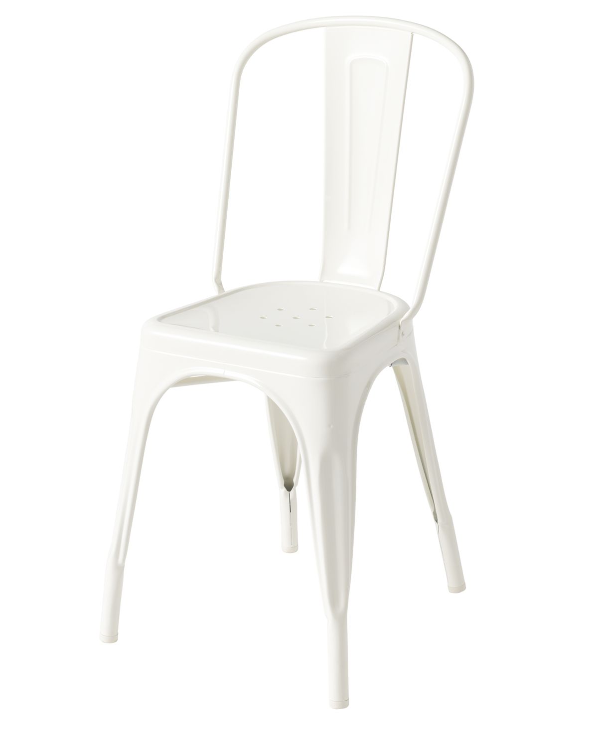 Tolix - Stuhl A+, Farbe: Blanc pur