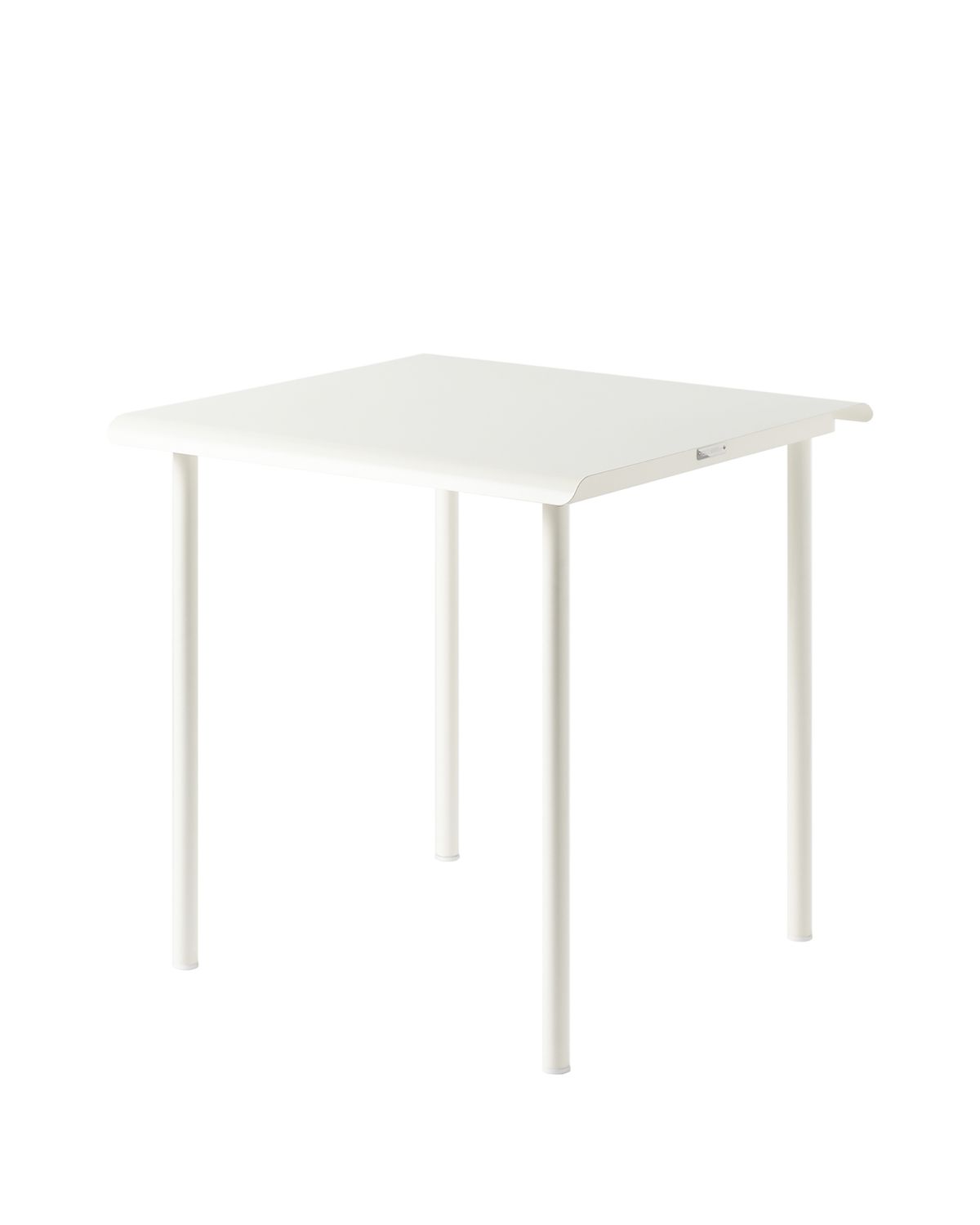 Tolix - Tisch Patio, Farbe: Blanc pur, Grösse: 75 x 75cm