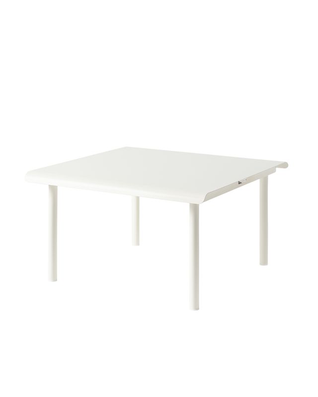 Tolix - Couchtisch Patio, Farbe: Blanc pur, Grösse: 75cm x 75cm