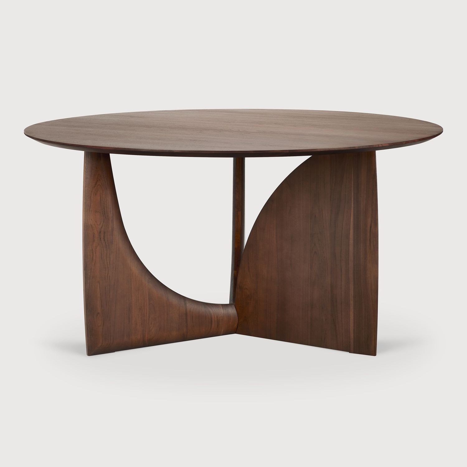 Ethnicraft - Geometric Esstisch - Teak braun, rund