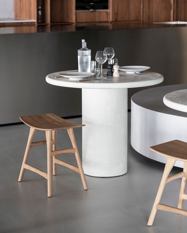 Ethnicraft - Elements Esstisch - Off White, rund