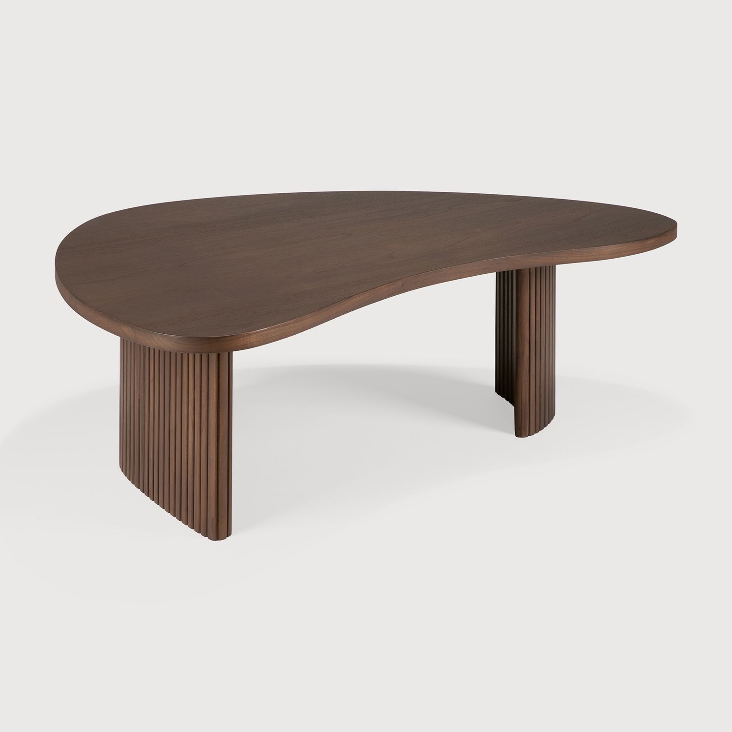 Ethnicraft - Boomerang Couchtisch - Teak braun, Grösse: 90 x 61 x 29cm