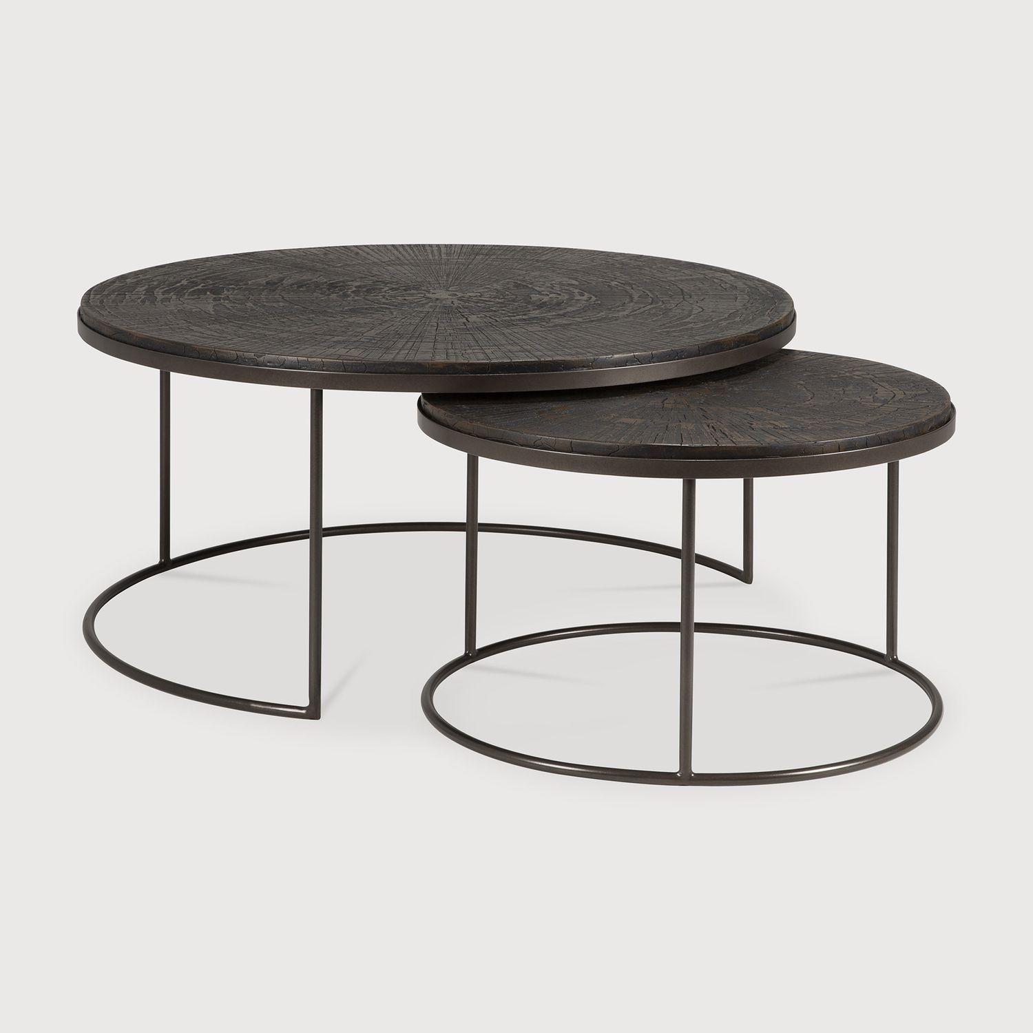 Ethnicraft - Nesting Couchtisch Set - Slice Umber