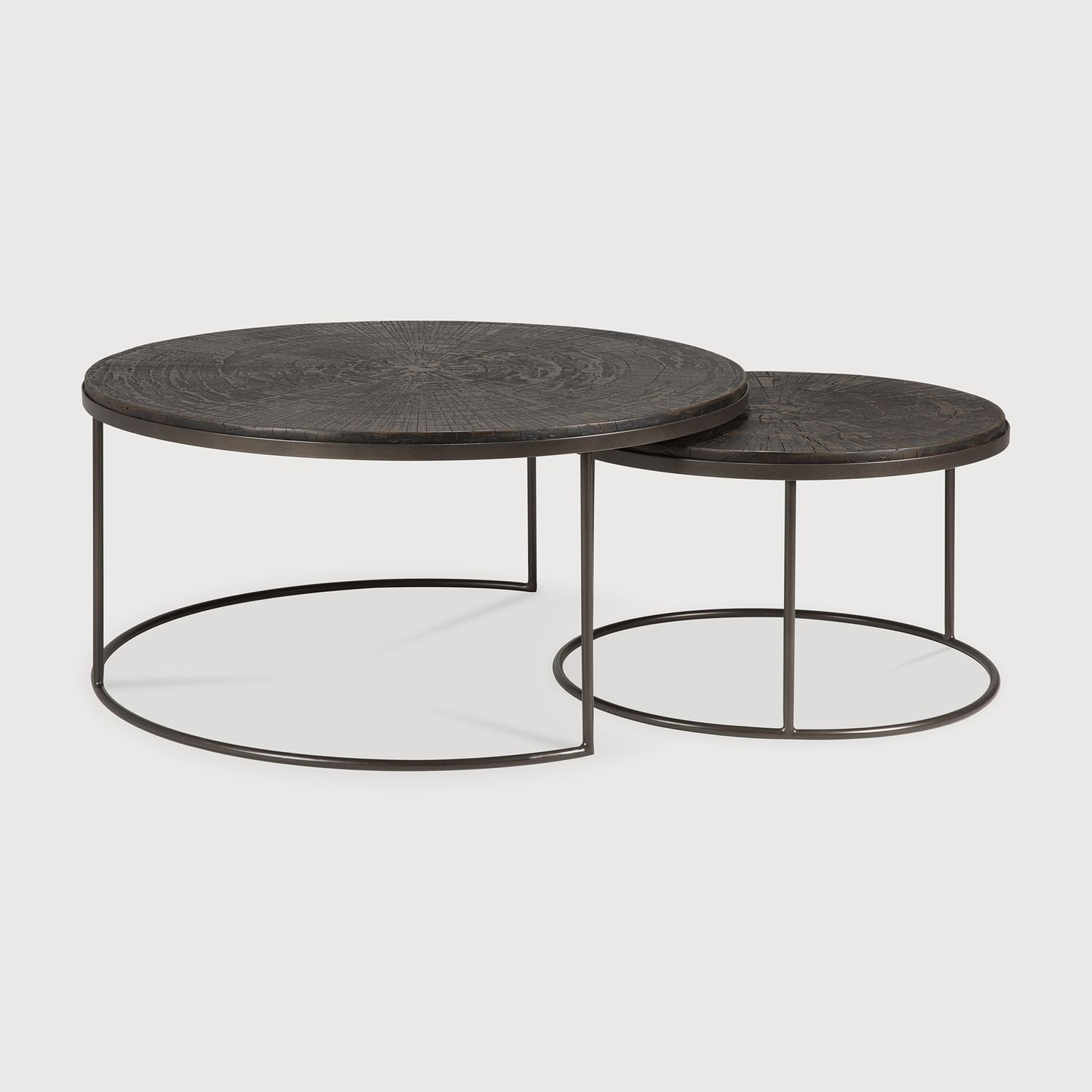 Ethnicraft - Nesting Couchtisch Set - Slice Umber