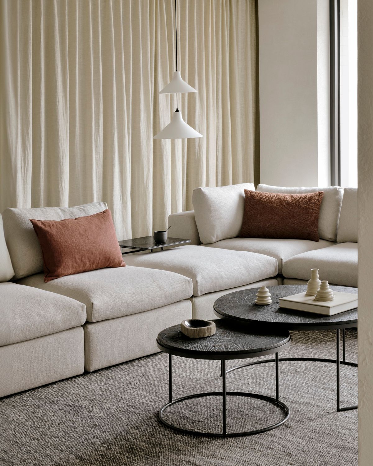 Ethnicraft - Nesting Couchtisch Set - Slice Umber