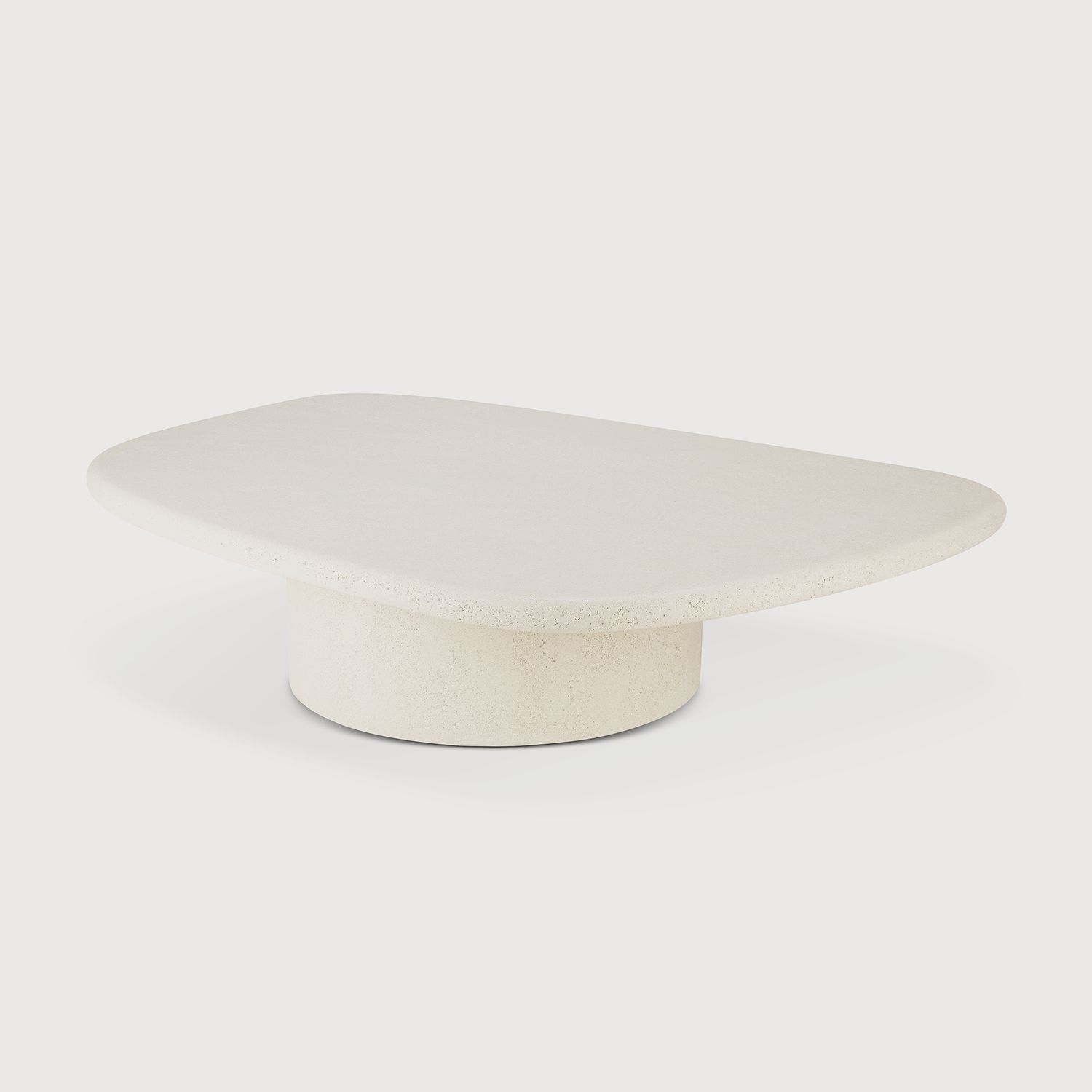 Ethnicraft - Elements Couchtisch - Off White, Kiesel