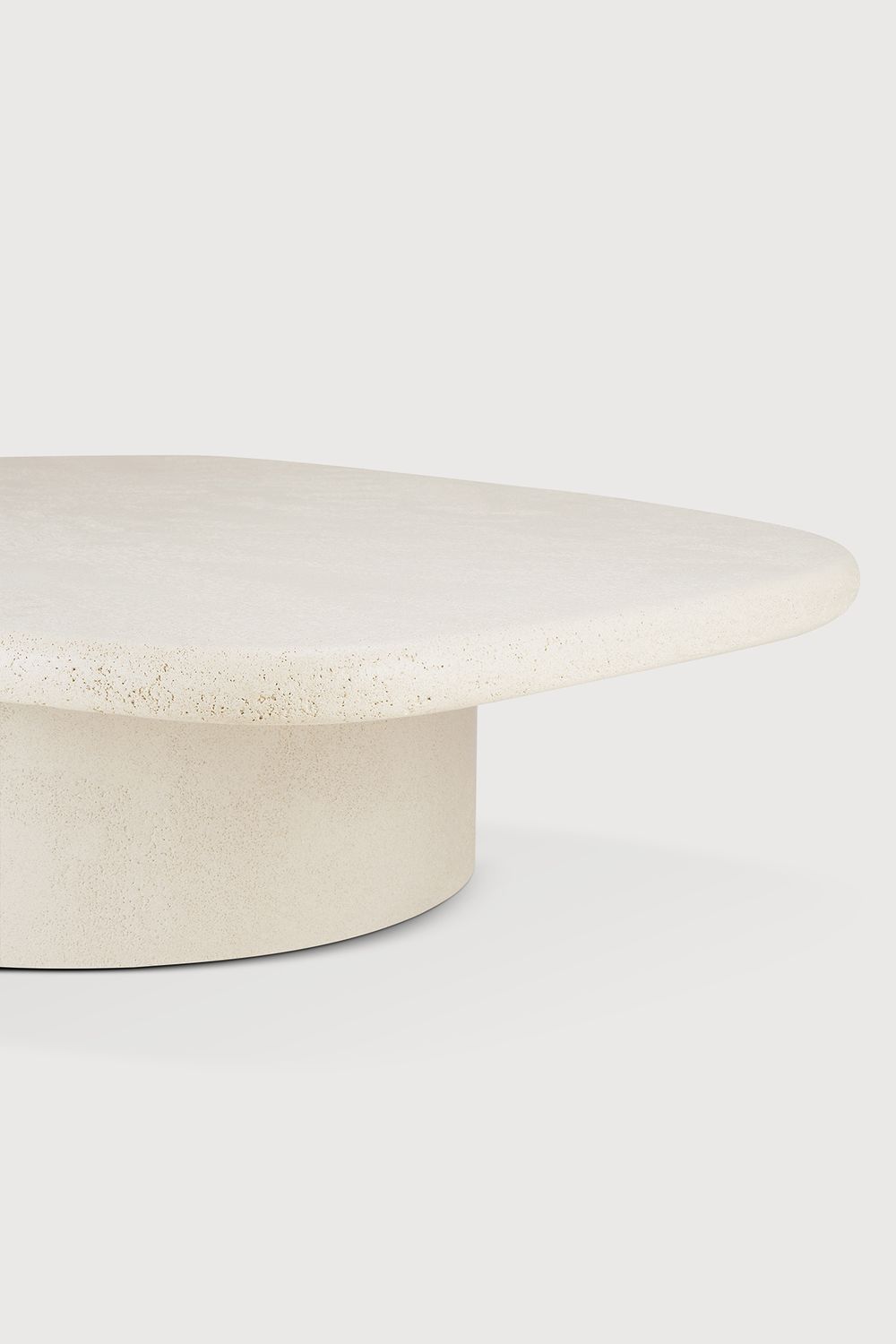 Ethnicraft - Elements Couchtisch - Off White, Kiesel