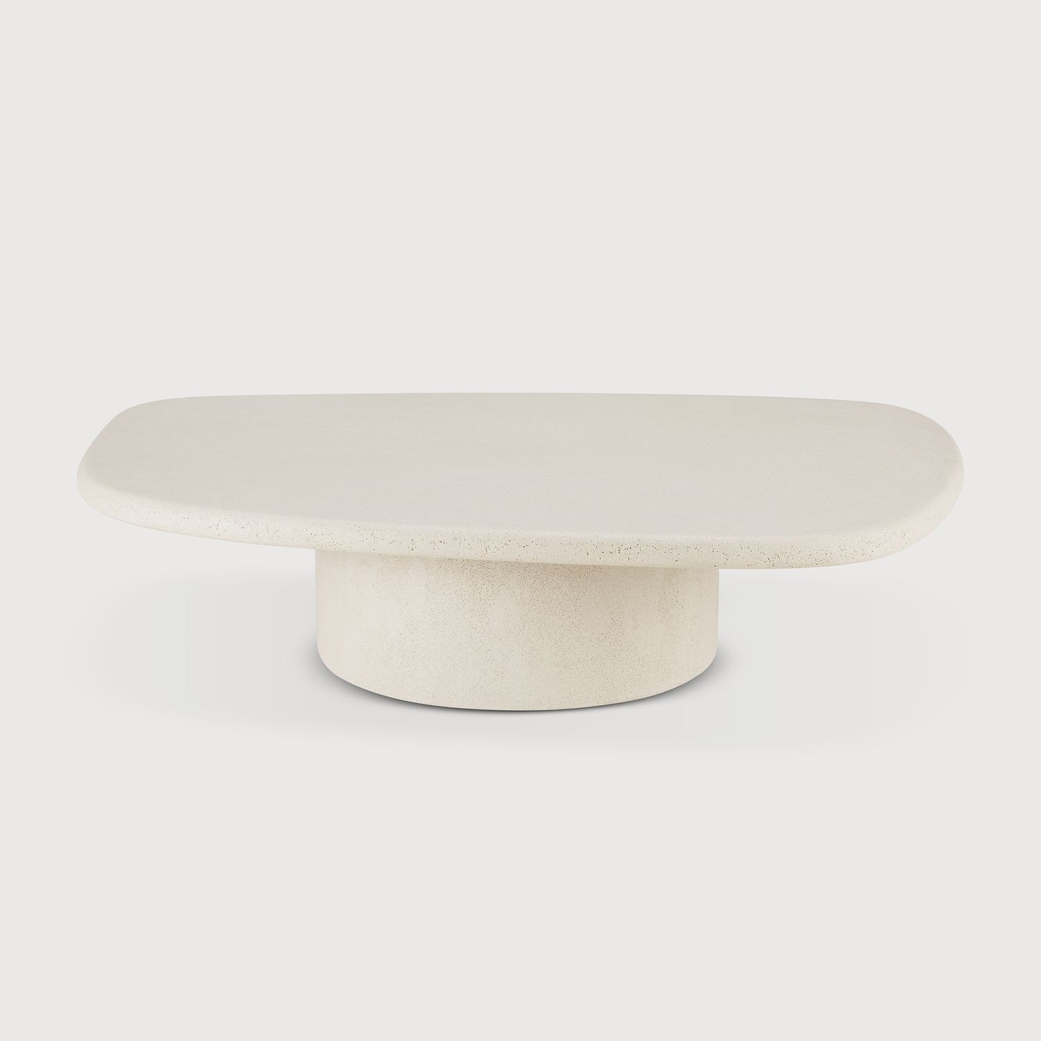 Ethnicraft - Elements Couchtisch - Off White, Kiesel