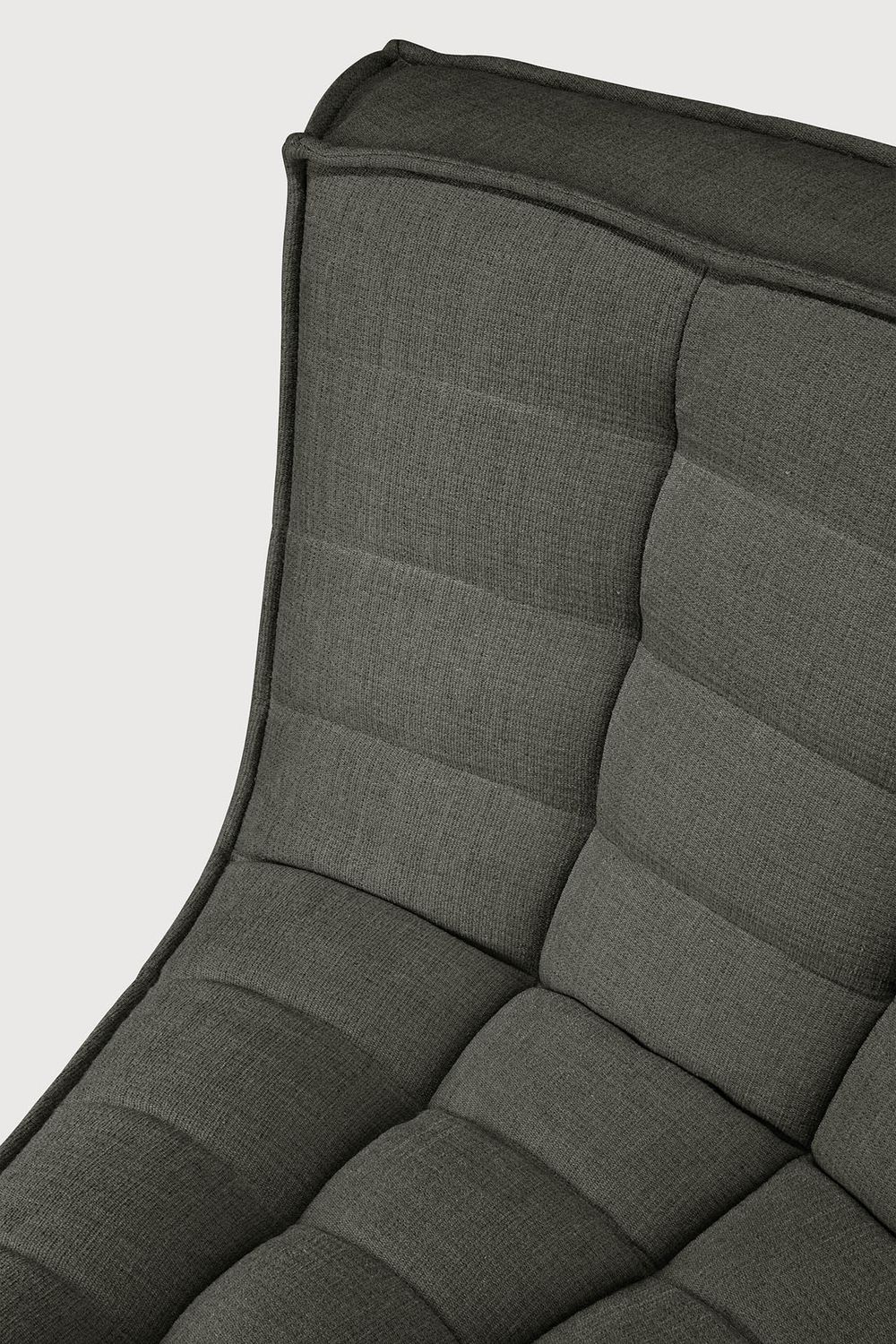 Ethnicraft - N701 Sofa - runde Ecke 45¬∞, Moss, Eco Stoff