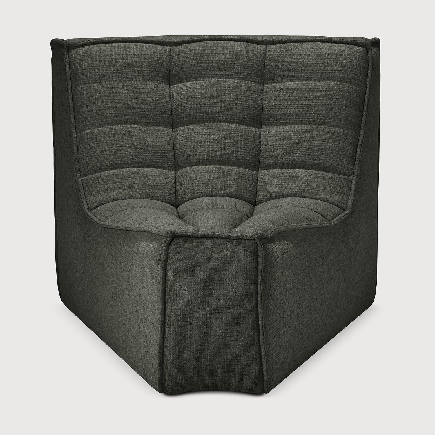 Ethnicraft - N701 Sofa - runde Ecke 45¬∞, Moss, Eco Stoff