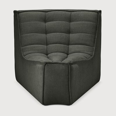 Ethnicraft - N701 Sofa - runde Ecke 45¬∞, Moss, Eco Stoff