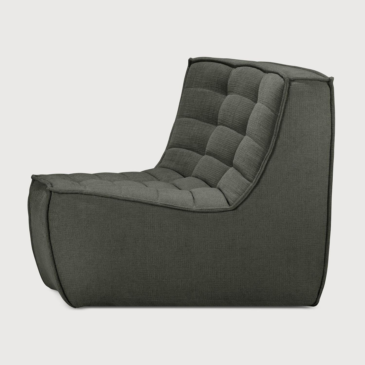 Ethnicraft - N701 Sofa - runde Ecke 45¬∞, Moss, Eco Stoff