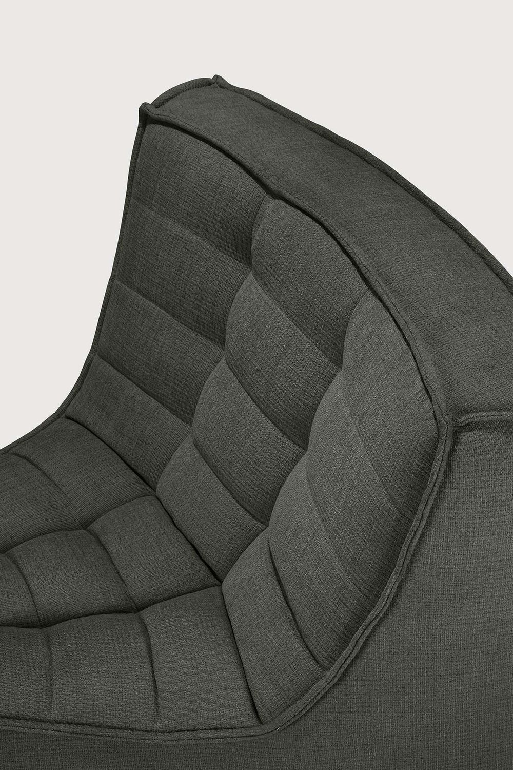 Ethnicraft - N701 Sofa - runde Ecke 45¬∞, Moss, Eco Stoff