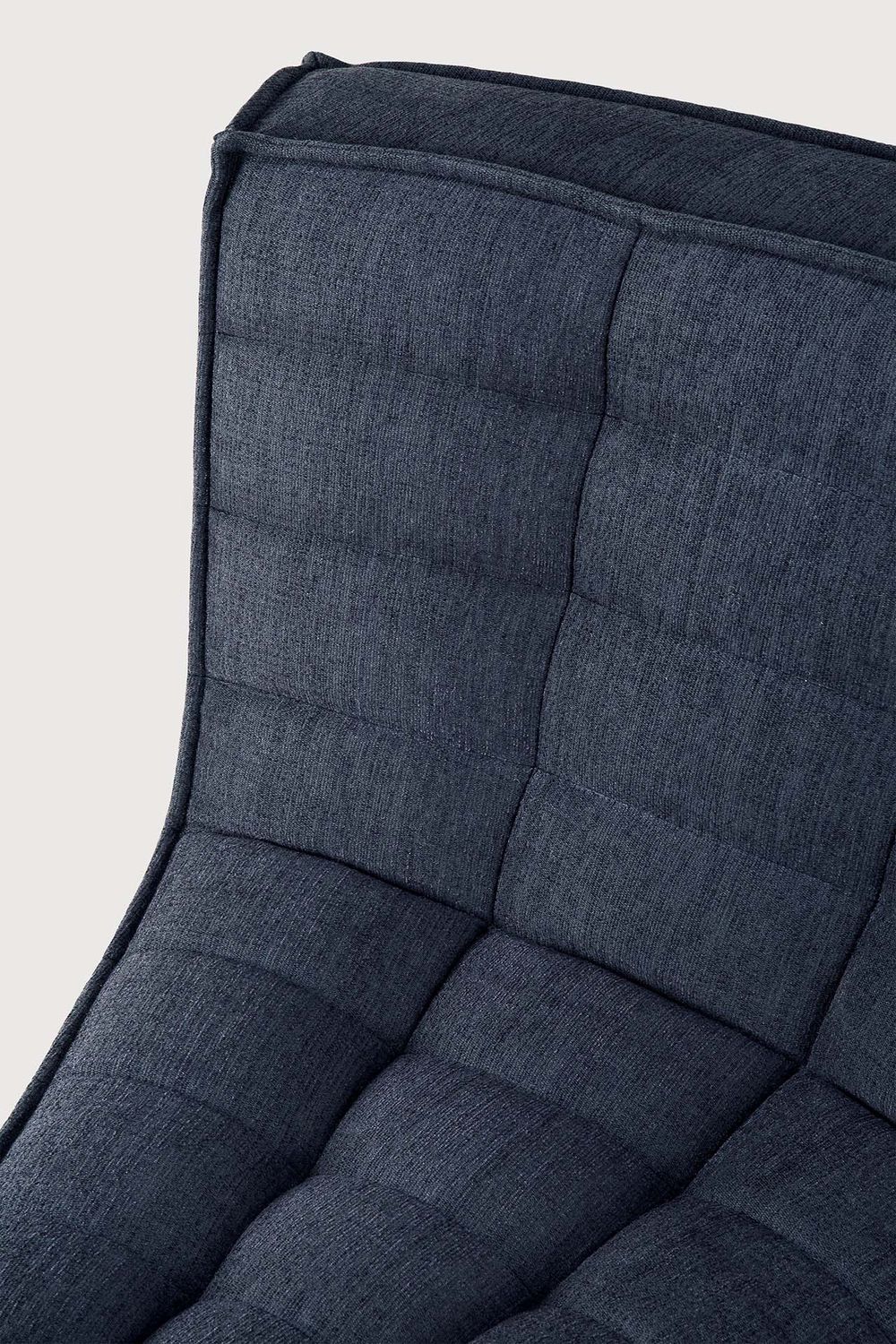 Ethnicraft - N701 Sofa - runde Ecke 45¬∞, Graphit, Eco Stoff