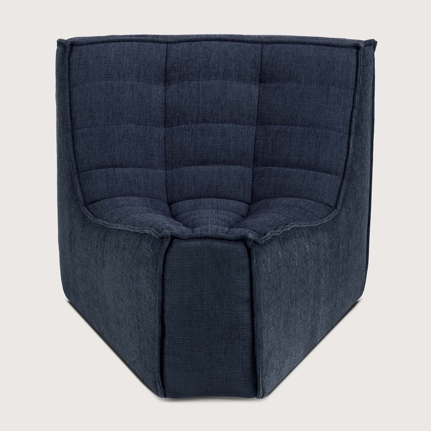 Ethnicraft - N701 Sofa - runde Ecke 45¬∞, Graphit, Eco Stoff