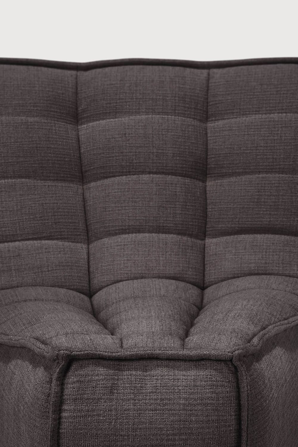 Ethnicraft - N701 Sofa - runde Ecke 45¬∞, Dunkelgrau