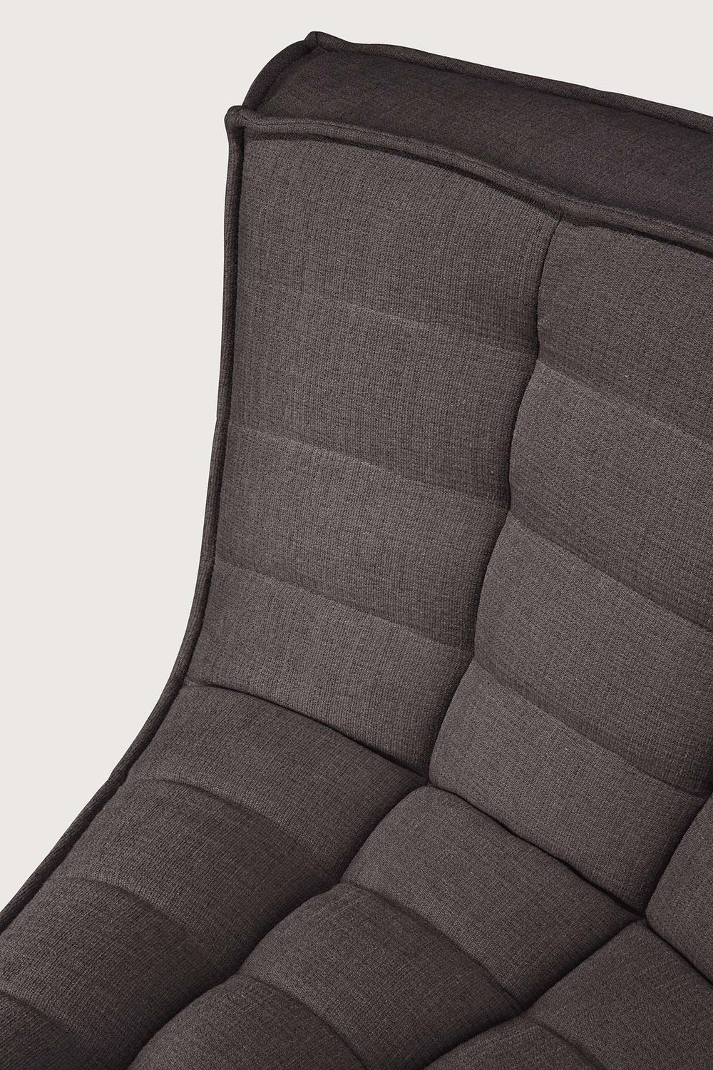 Ethnicraft - N701 Sofa - runde Ecke 45¬∞, Dunkelgrau