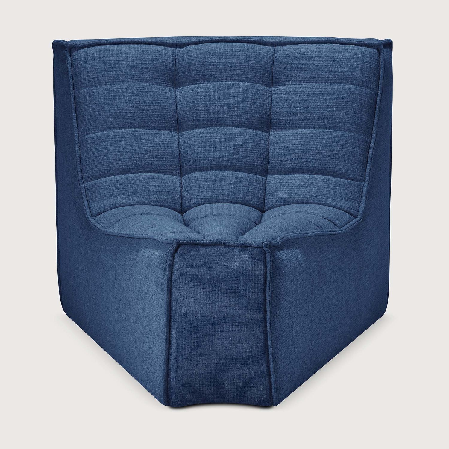 Ethnicraft - N701 Sofa - runde Ecke 45¬∞, Blau