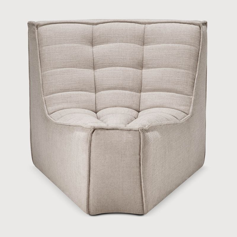 Ethnicraft - N701 Sofa - runde Ecke 45¬∞, Beige