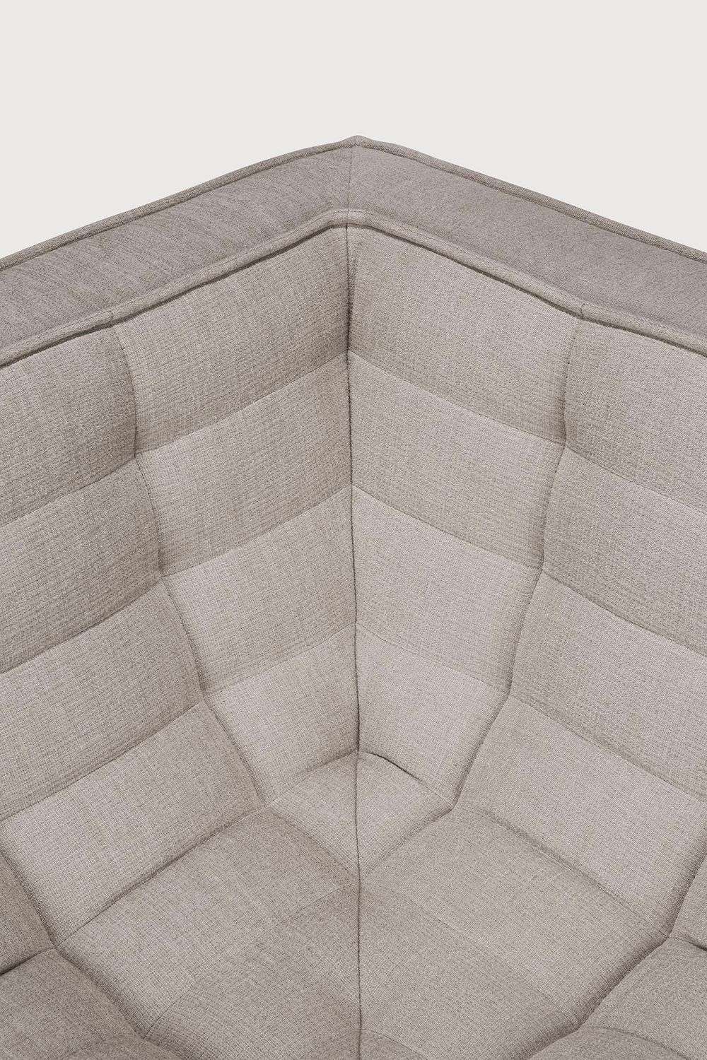 Ethnicraft - N701 Sofa - Ecke, Ecru, Eco Stoff