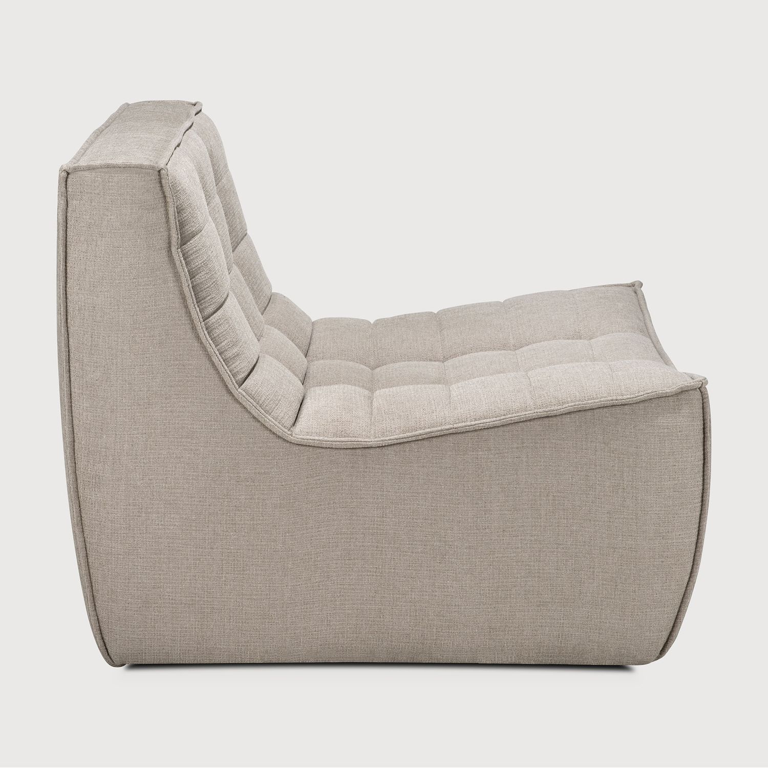 Ethnicraft - N701 Sofa - 1 Sitzer, Ecru, Eco Stoff