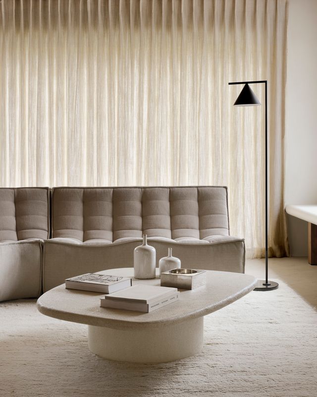 Ethnicraft - N701 Sofa - 2 Sitzer, Ecru, Eco Stoff