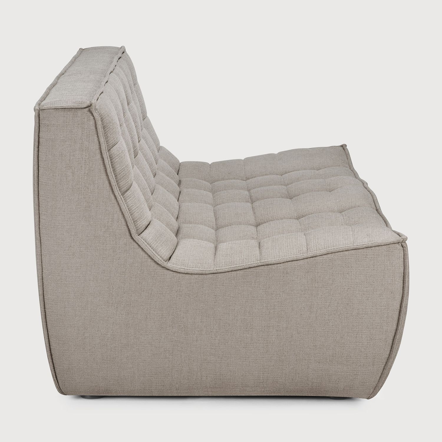 Ethnicraft - N701 Sofa - 2 Sitzer, Ecru, Eco Stoff
