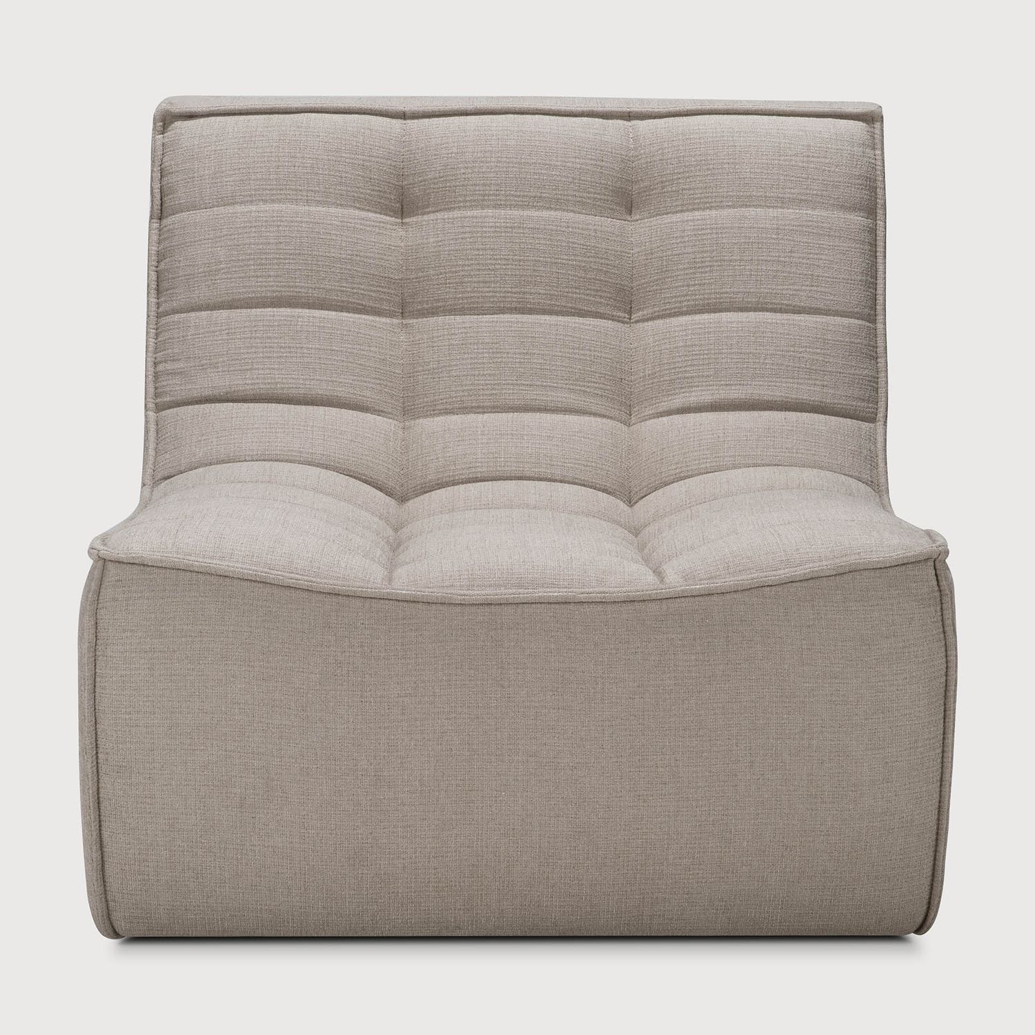 Ethnicraft - N701 Sofa - 1 Sitzer, Ecru, Eco Stoff