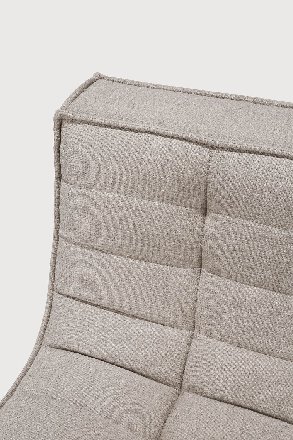 Ethnicraft - N701 Sofa - 1 Sitzer, Ecru, Eco Stoff