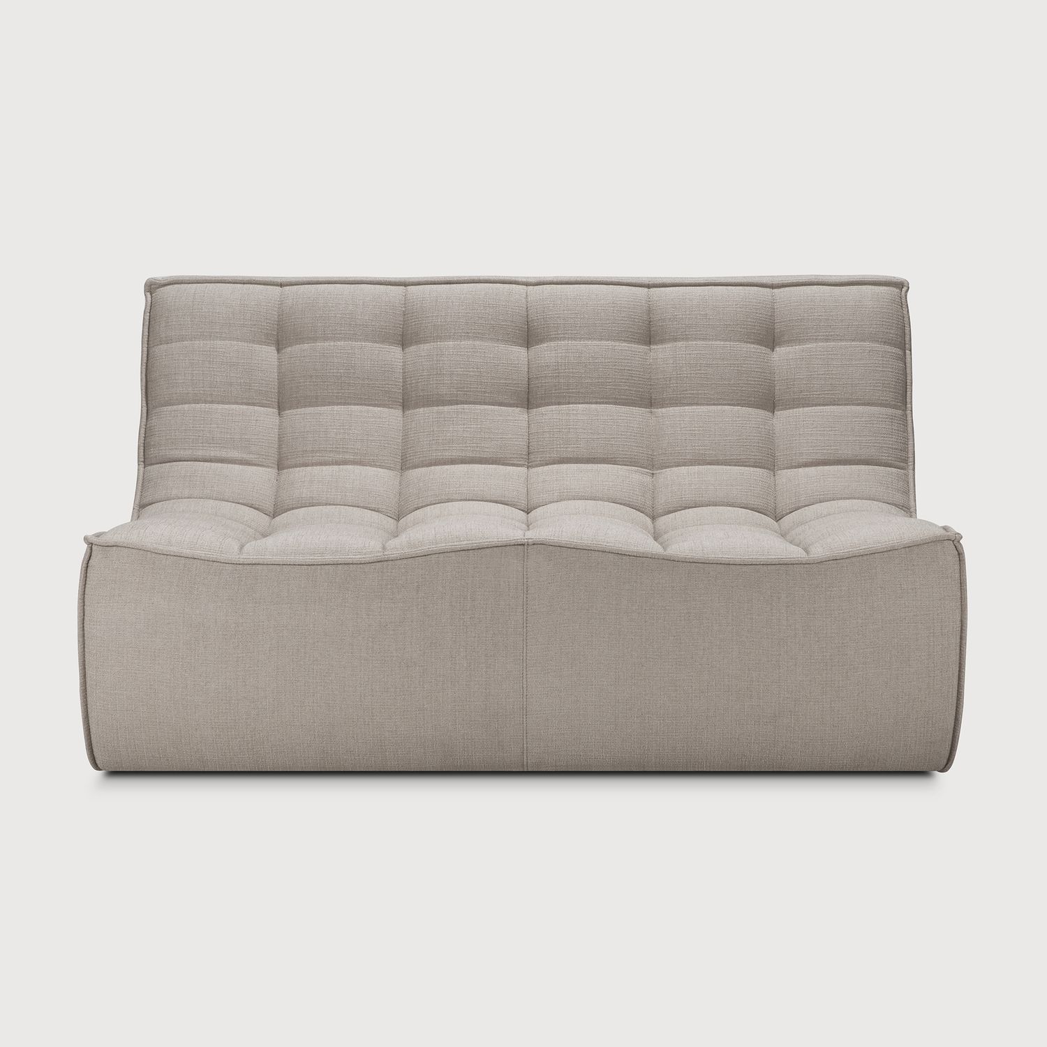 Ethnicraft - N701 Sofa - 2 Sitzer, Ecru, Eco Stoff