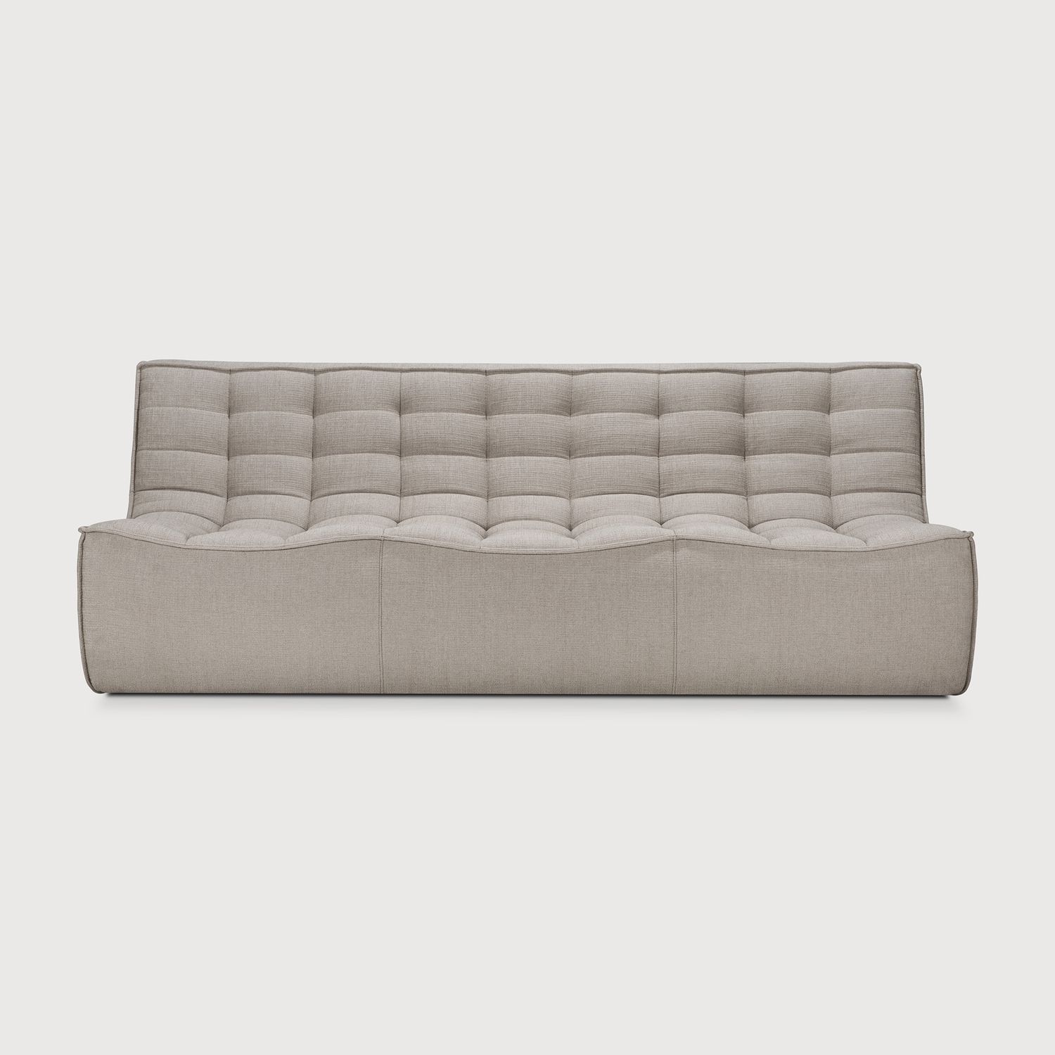 Ethnicraft - N701 Sofa - 3 Sitzer, Ecru, Eco Stoff