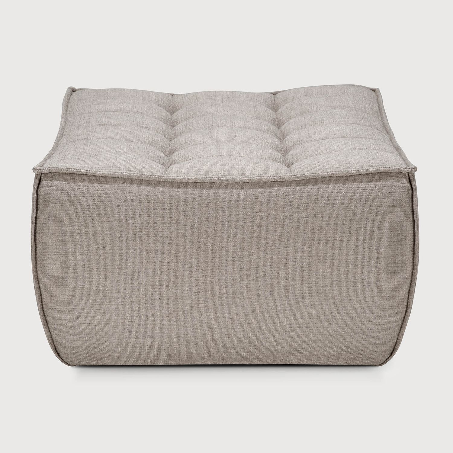 Ethnicraft - N701 Sofa - Polsterhocker, Ecru, Eco Stoff