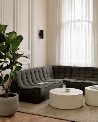 Ethnicraft - N701 Sofa - 3 Sitzer, Moss, Eco Stoff