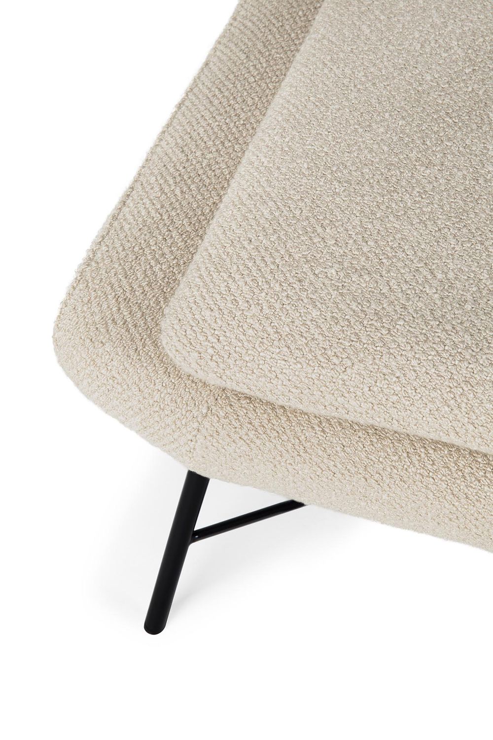 Ethnicraft - Barrow Polsterhocker - Off White