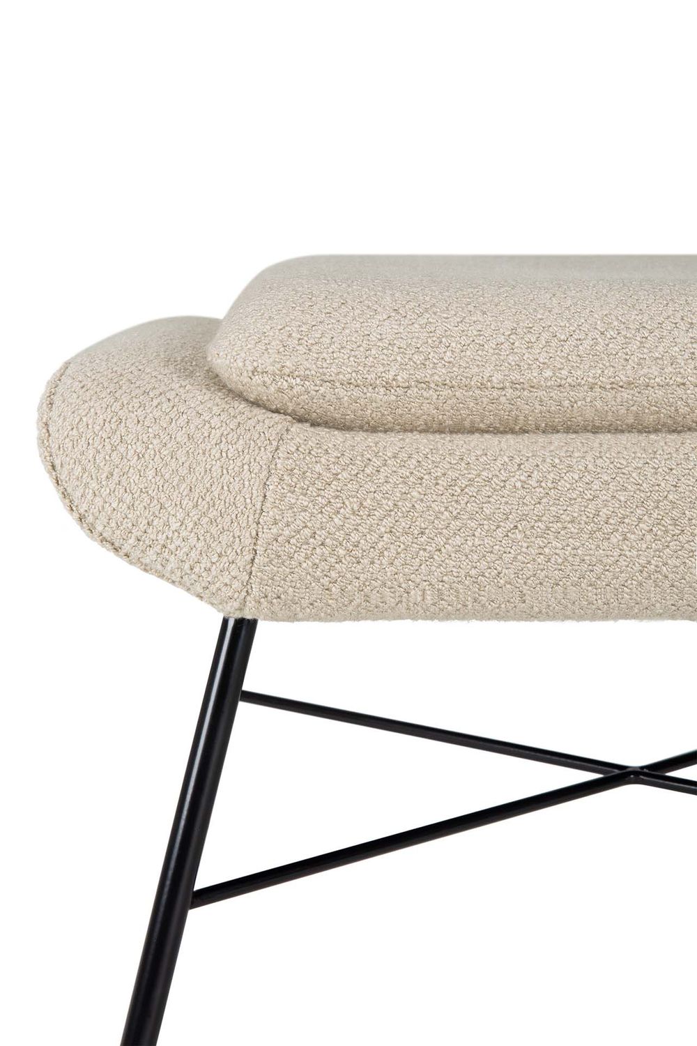 Ethnicraft - Barrow Polsterhocker - Off White