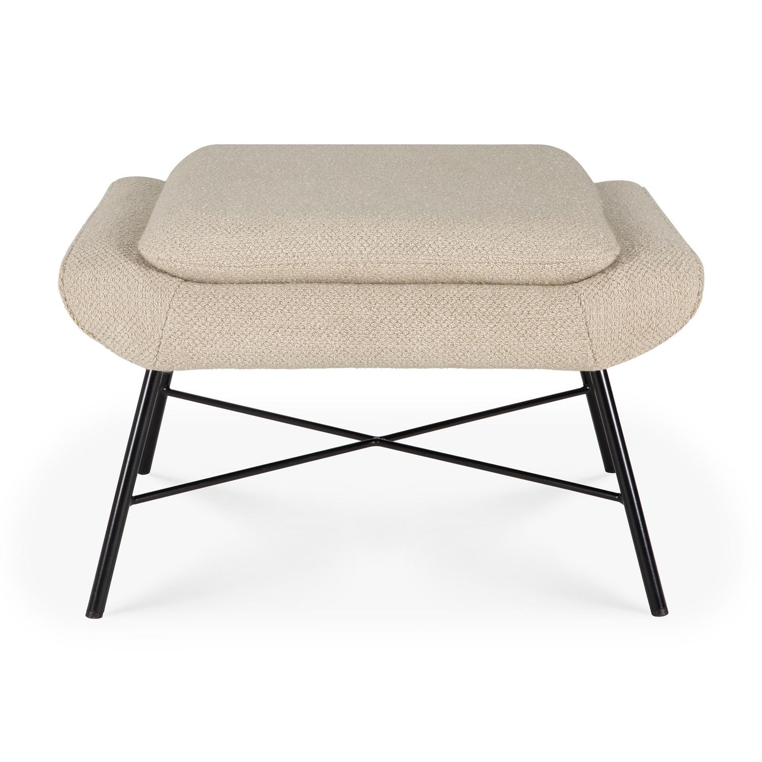 Ethnicraft - Barrow Polsterhocker - Off White
