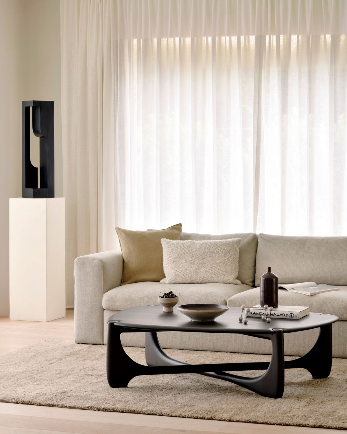 Ethnicraft - Mellow Sofa - Off White, Eco Stoff