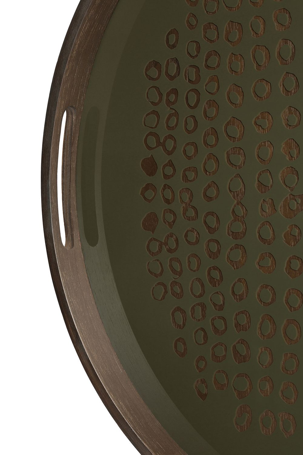 Ethnicraft - Tablett rund S - Glas, Second Nature